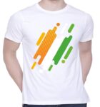 Indian Tricolor Creative Artwork Tshirt