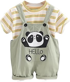 SHREE SHYAM TEXTILE Dungaree for Baby Boy and Baby Girl, Kids Cotton Animal Print Romper