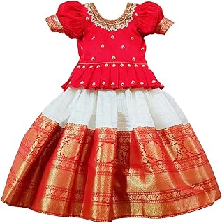 Baby Girl's Jacquard Readymade Lehenga Choli