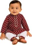 La Petite Baby Boy Dhoti Kurta Dress, Ethnic Wear for Rakhi, Janmashtami, Independence Day, Haldi, Annaprasan, 6-9 Months, 1-3 Years
