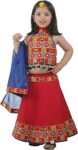 Kids Ethnic Cotton Blend Radha Dress Lehenga Choli Chania Choli Set For Baby Girls 017