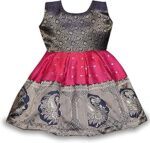 Baby Girls Traditional Pattu Pavadai Frock Dress
