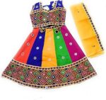 Cotton Printed Lehanga Choli for Baby Girls