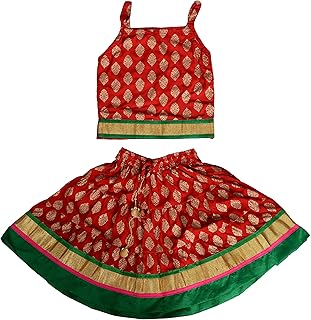 Baby Girl's Rayon Readymade Lehenga Choli